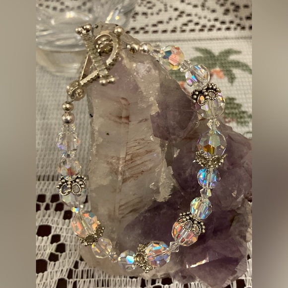 Statement Bracelet. 🌹💕Swarovski AB Crystals - Picture 7 of 7